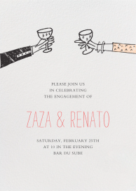 Meet Me at Midnight - Engagement Party Invitation by Mr. Boddington's Studio