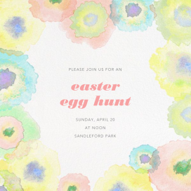 Watercolor Dye - Easter Invitation by Paperless Post