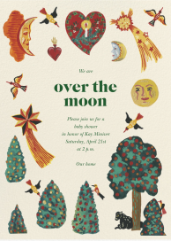 Cosmic Garden - Baby Shower Invitation by Nathalie Lété