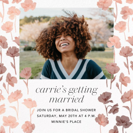 Magic Garden Photo - Bridal Shower Invitation by Carolina Herrera