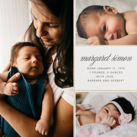 Paperless post best sale baby announcement