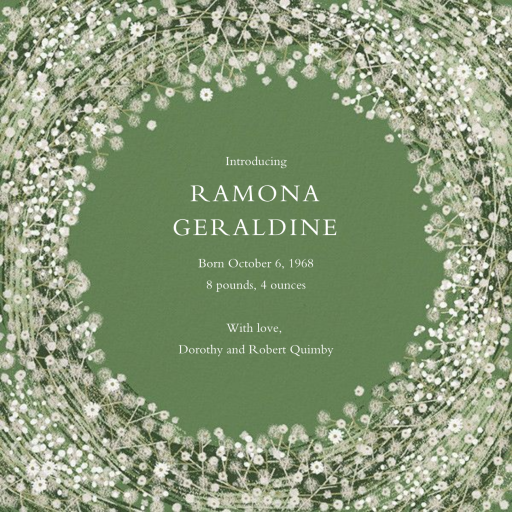 Love Nest Photo - Birth Announcement by Paperless Post - Back