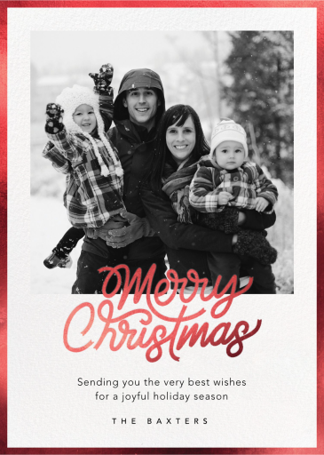 Shiny Border - Holiday Card by Paperless Post