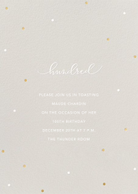 Milestone Dots - 100th Birthday Invitation by Sugar Paper