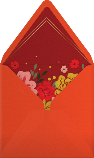 New Year Blooms - Paperless Post Envelope