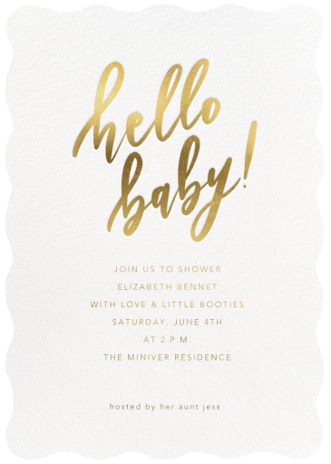 Sweet Hello - Baby Shower Invitation by Sugar Paper