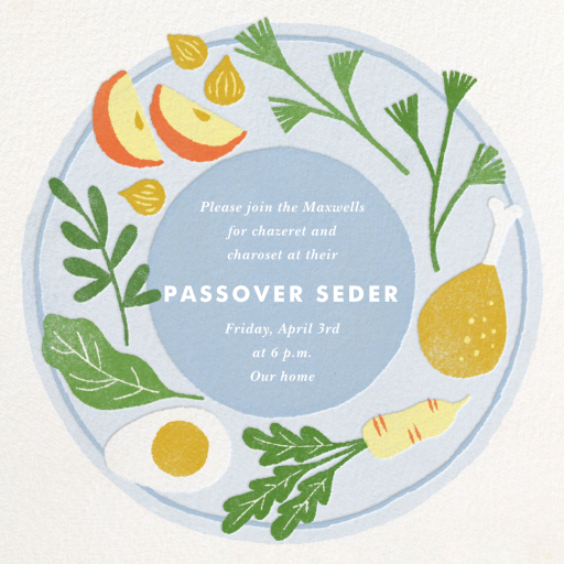 Seder Spread - Greeting Card by Paperless Post