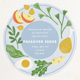 Seder Spread by Paperless Post