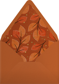 Gathered Leaves - Paperless Post Envelope
