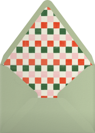Photo Christmas Bow Collage Card Envelope