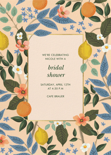 Citrus Grove - Bridal Shower Invitation by Rifle Paper Co.