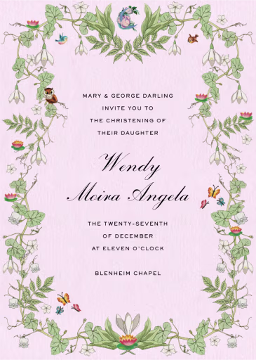 Twilight - Baptism & Christening Invitation by Stephanie Fishwick