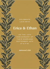 Leafy Garland - Anniversary Invitation by Jungalow