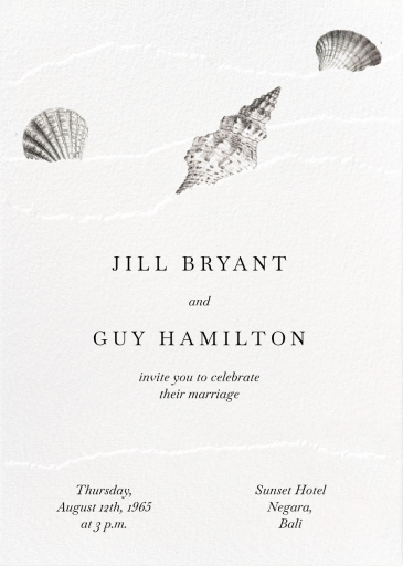 Waves and Seashells - Invitation by Paperless Post