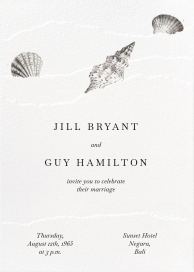 Waves and Seashells by Paperless Post