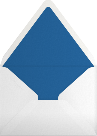 Sobre para invitaciones con motivo marroquí azul