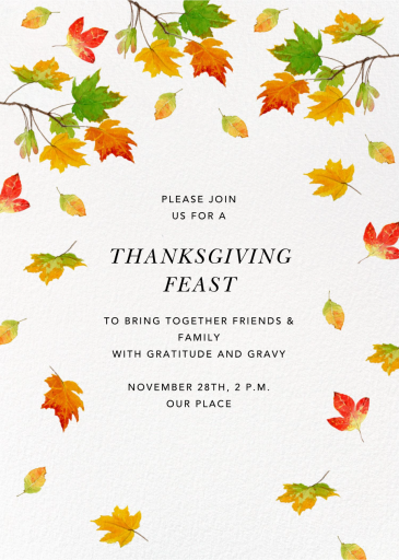 Falling Foliage - Invitation by Felix Doolittle