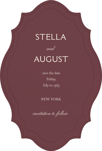 Minimalist Black Die-Cut Invitation