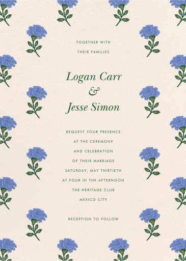 Dianthus Floral - Invitation by Rifle Paper Co.