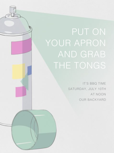 Spray Can by Paperless Post