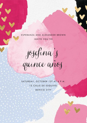 Hodgepodge Hearts - Quinceañera Invitation by Ashley G