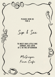 Brunch Details - Sip and See Invitation by Paperless Post