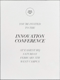 Edge Stain Ivory - Business Event Invitation by Paperless Post