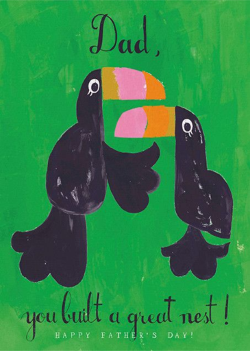 The Best Nest - Father's Day Card by Mr. Boddington's Studio