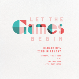 Old-School Game Night by Paperless Post