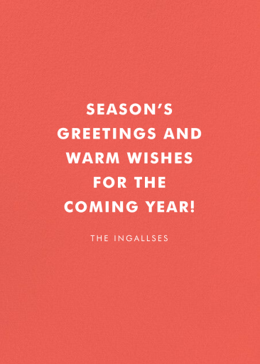 Snow Gear - Christmas Card by Hello!Lucky - Back