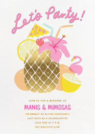 Tiki Time - Bachelorette Party Invitation by Hello!Lucky