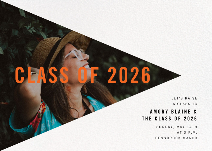 Side Triangle Photo - Celebration Invitation by Paperless Post