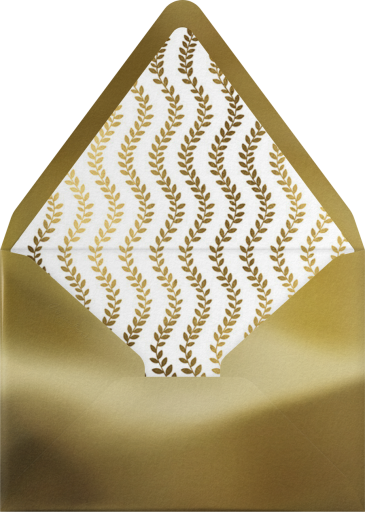 Gold Leaves Photo - Paperless Post Envelope