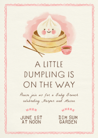 Sweet Little Dumpling - Baby Shower Invitation by Paperless Post