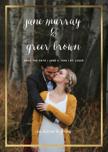 Idylle (Tall Photo Save the Date) - Holiday Save the Date by Paperless Post