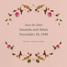 Cortile (Square) - Save the Date by Venamour