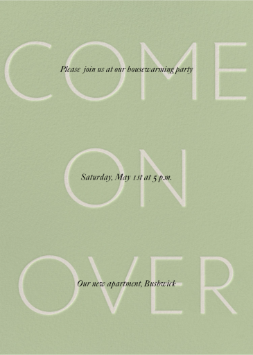 Subtle Text - Invitation by Paperless Post