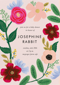 Wild Rose - Baby Shower Invitation by Rifle Paper Co.