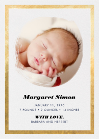 Painted Circle (Foil) by Paperless Post