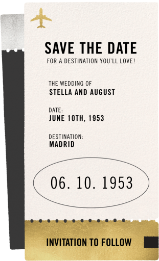 Destination Love - Save the Date by Paperless Post