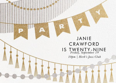 Party Banner - Birthday Invitation by Paperless Post