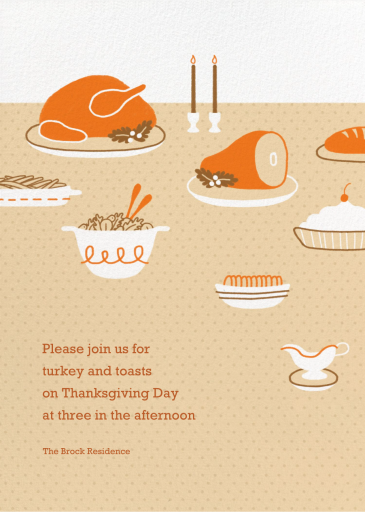 Turkeyscape - Fall Party Invitation by Paperless Post