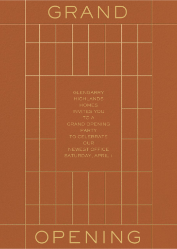 Grand Time - Launch Party Invitation by Paperless Post