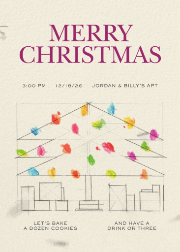 String Lights - Holiday Party Invitation by Sam Crosby