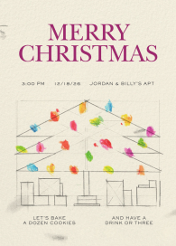 String Lights - Holiday Party Invitation by Sam Crosby