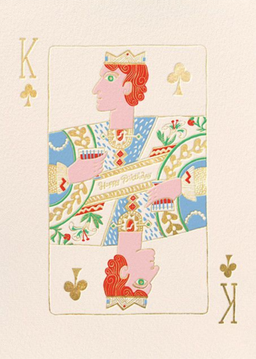 King of Clubs (Danielle Kroll) - Birthday Card by Red Cap Cards
