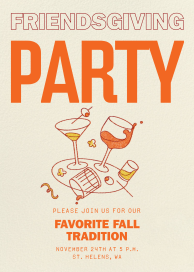 Sloshed - Thanksgiving Invitation by Paperless Post