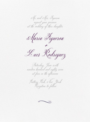 Trasierra - Wedding Invitation by Crane & Co.