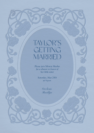Embossed Vines - Bridal Shower Invitation by Paperless Post