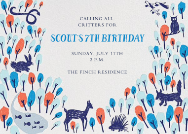 Forest Birthday by Mr. Boddington's Studio